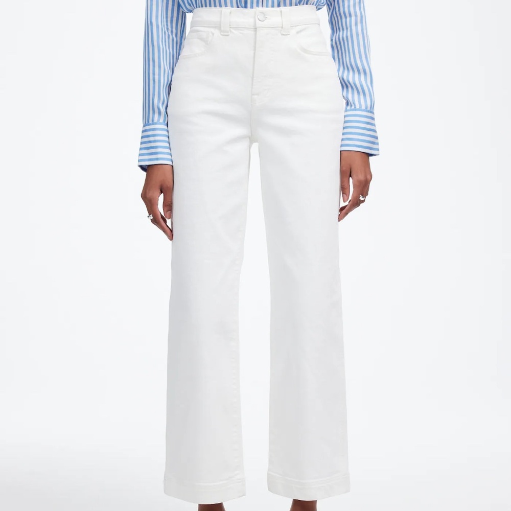 Madewell The Perfect Vintage Wide-Leg Crop Jeans Size‎ 26 - Picture 3 of 11